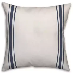 Personalized Farmhouse Stripe Monogram Pillow Pillows