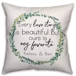 Kirklands Home Outdoor Cushions & Pillows|Personalized Favorite Love Story Pillow