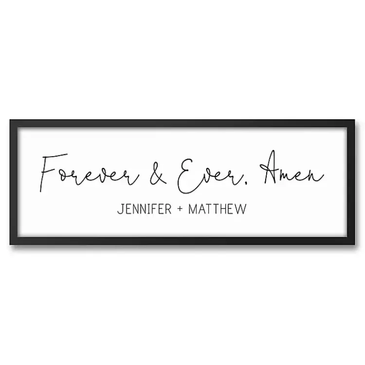 Kirklands Home Wall Quotes & Signs|Personalized Forever and Ever Canvas Wall Plaque
