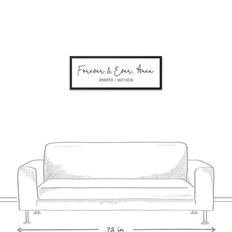 Kirklands Home Wall Quotes & Signs|Personalized Forever and Ever Canvas Wall Plaque