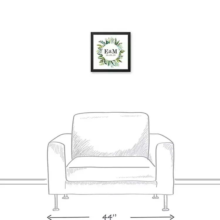 Kirklands Home Wall Quotes & Signs|Personalized Framed Monogram Leaves Wall Plaque