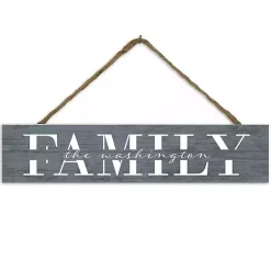 Kirklands Home Wall Quotes & Signs|Personalized Gray Family Wall Plaque