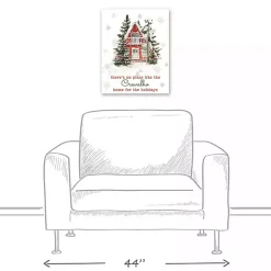 Clearance Personalized Home for the Holidays Cabin Print Christmas Art & Wall Decor