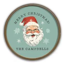 Outlet Personalized Jolly Retro Santa Framed Wall Plaque Christmas Art & Wall Decor
