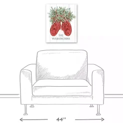 Outlet Personalized Joyful Mittens Canvas Art Print Christmas Art & Wall Decor