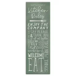 Kirklands Home Wall Quotes & Signs|Personalized Kitchen Rules Canvas Wall Plaque