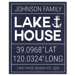 Kirklands Home Wall Quotes & Signs|Personalized Lake House Canvas Wall Plaque