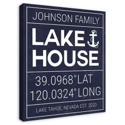 Kirklands Home Wall Quotes & Signs|Personalized Lake House Canvas Wall Plaque