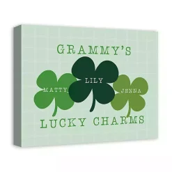Hot Personalized Lucky Charms Canvas Wall Plaque St Patricks Day Decorations