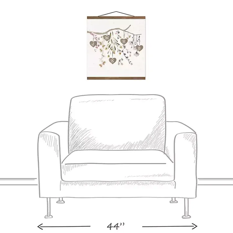 Kirklands Home Wall Quotes & Signs|Personalized Monogram Tree Branch Teakwood Print