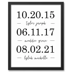 Kirklands Home Wall Quotes & Signs|Personalized Names & Dates Framed Canvas Print