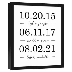 Kirklands Home Wall Quotes & Signs|Personalized Names & Dates Framed Canvas Print