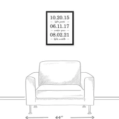 Kirklands Home Wall Quotes & Signs|Personalized Names & Dates Framed Canvas Print