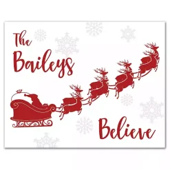 Sale Personalized Our Family Believes Wall Plaque Christmas Art & Wall Decor