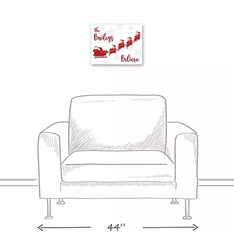 Sale Personalized Our Family Believes Wall Plaque Christmas Art & Wall Decor