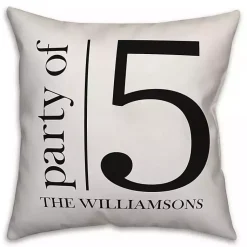 Kirklands Home Outdoor Cushions & Pillows|Personalized Party of Five Pillow
