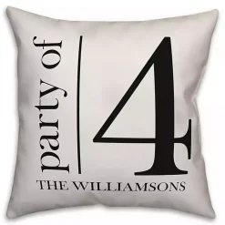 Kirklands Home Outdoor Cushions & Pillows|Personalized Party of Four Pillow