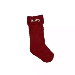 Clearance Personalized Serif Embroide Stocking Christmas Stockings & Stocking Holders