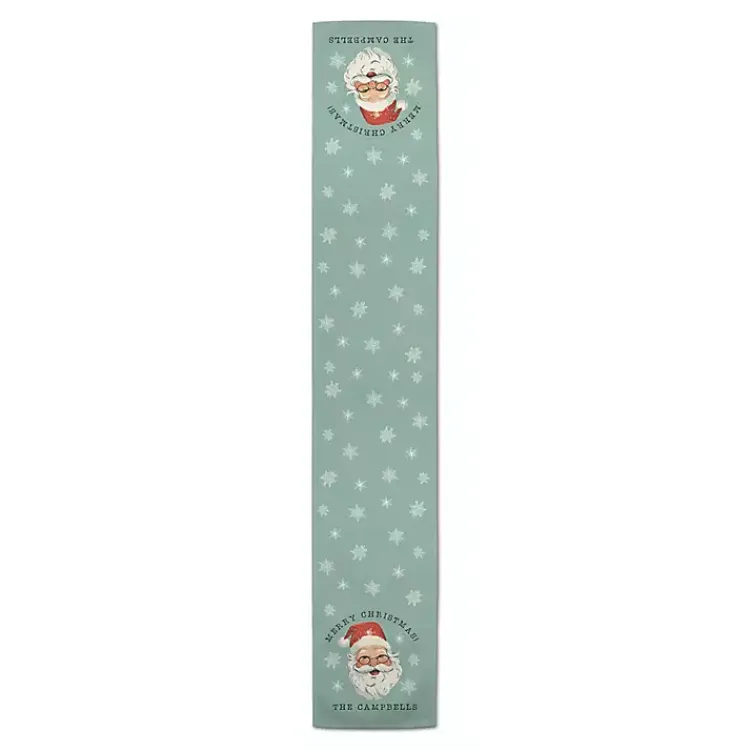 Personalized Retro Santa Table Runner, 90 in. Christmas Dining & Entertaining