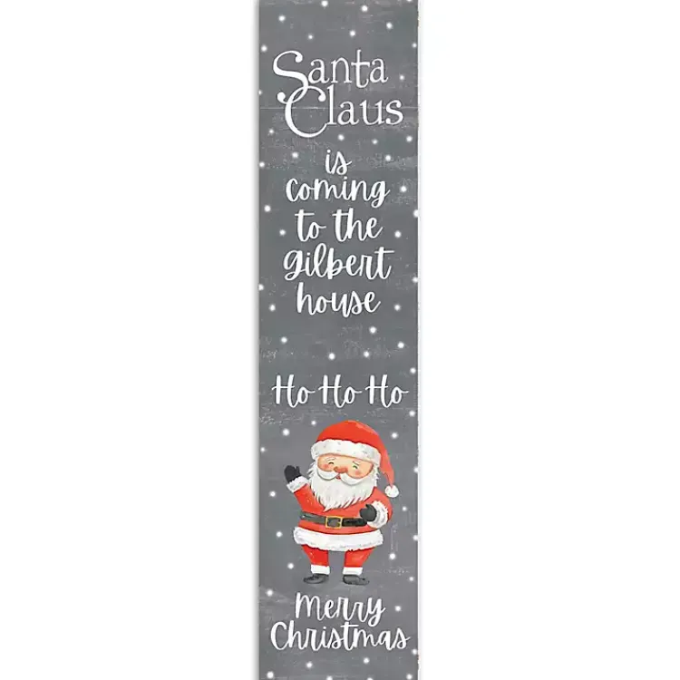 Online Personalized Santa Claus is Coming Porch Board Outdoor Christmas Decorations