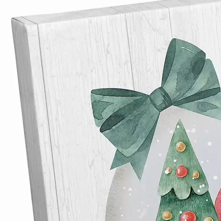 Outlet Personalized Santa Snowglobe Canvas Art Print Christmas Art & Wall Decor