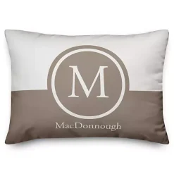 Kirklands Home Outdoor Cushions & Pillows|Personalized Simple Circle Monogram Outdoor Pillow