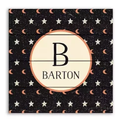 Clearance Personalized Star and Moon Wall Plaque Halloween