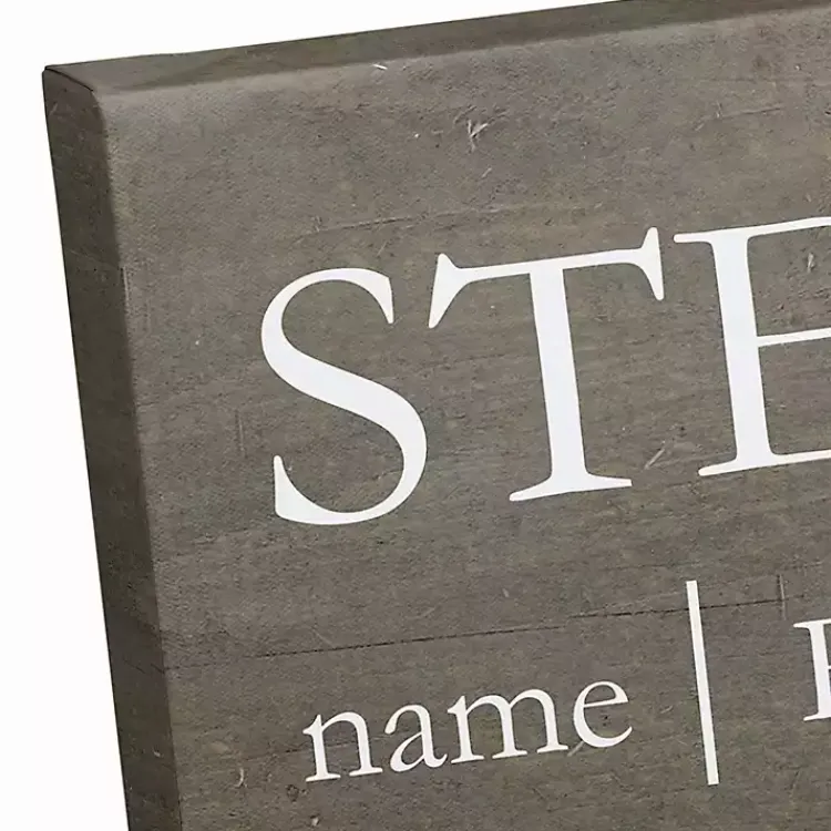 Kirklands Home Wall Quotes & Signs|Personalized Stepdad Definition Canvas Wall Plaque