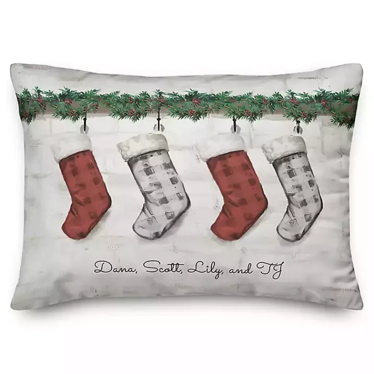 Best Personalized Stockings Hung on Mantel Pillow Pillows