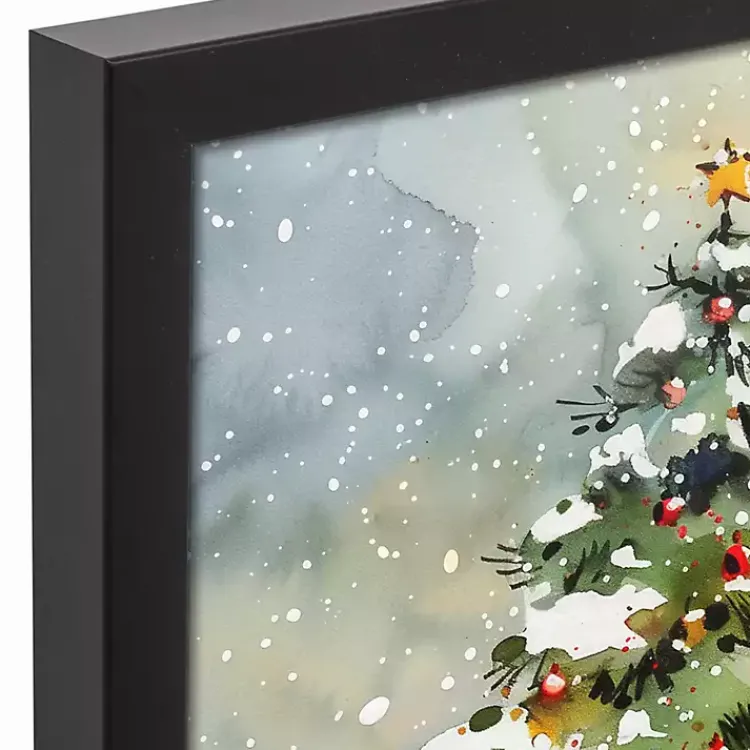 Clearance Personalized Watercolor Christmas Canvas Art Print Christmas Art & Wall Decor