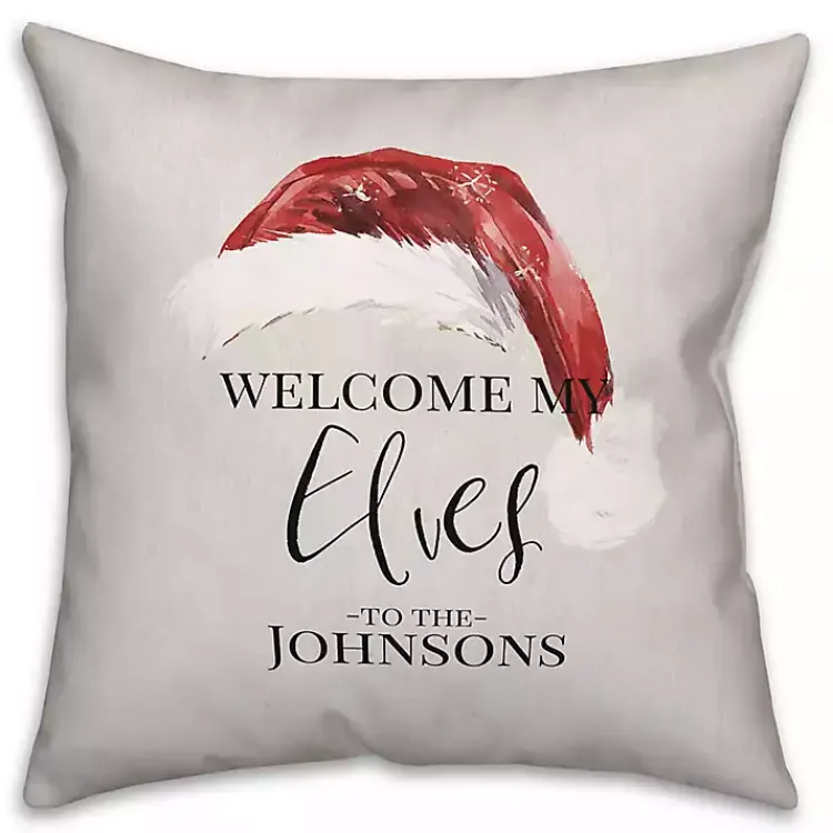 Discount Personalized Welcome My Elves Pillow Christmas Pillows