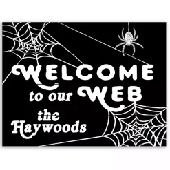 Outlet Personalized Welcome to Our Web Wall Plaque Halloween