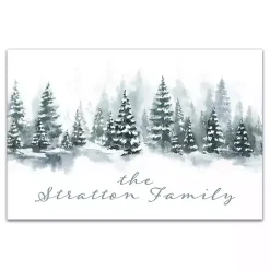 Sale Personalized Winter Tree Landscape Canvas Print Christmas Art & Wall Decor