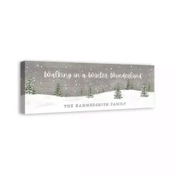 New Personalized Winter Wonderland Canvas Wall Plaque Christmas Art & Wall Decor
