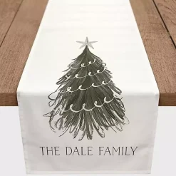Online Personalized Wispy Tree Table Runner, 72 in. Christmas Dining & Entertaining