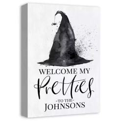 Hot Personalized Witch Hat Halloween Wall Art Halloween