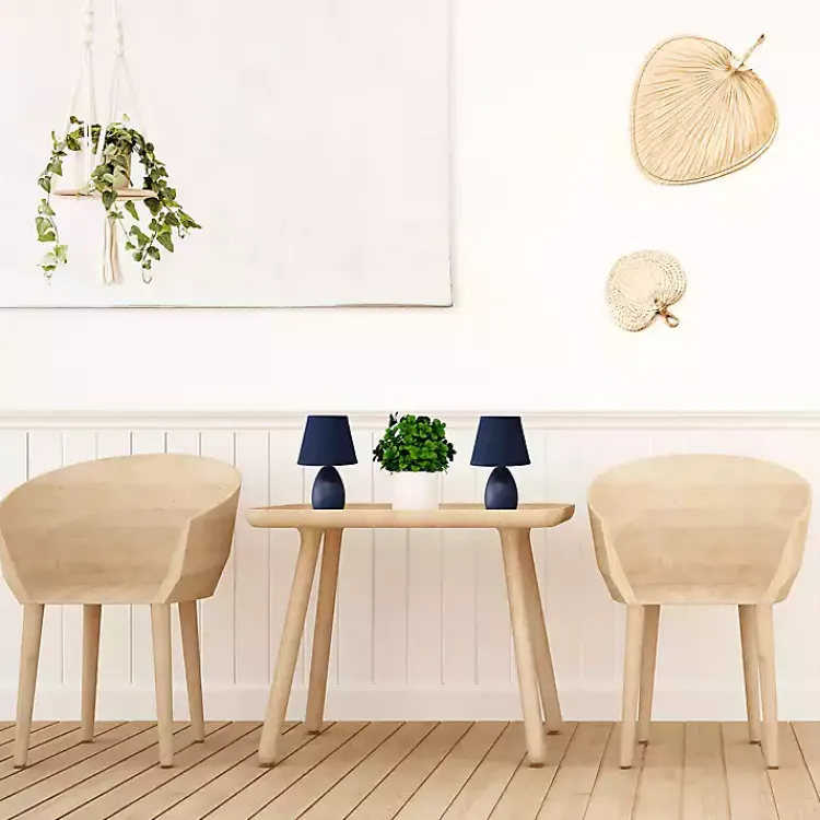 Kirklands Home Table Lamps|Petite Oblong Table Lamps, Set of 2 Blue