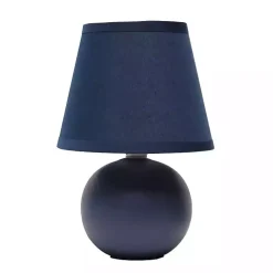 Kirklands Home Table Lamps|Petite Orb Ceramic Table Lamp Blue