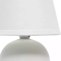 Kirklands Home Table Lamps|Petite Off Orb Ceramic Table Lamp White