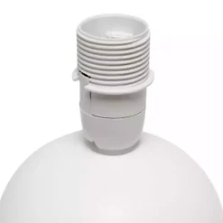 Kirklands Home Table Lamps|Petite Off Orb Ceramic Table Lamp White