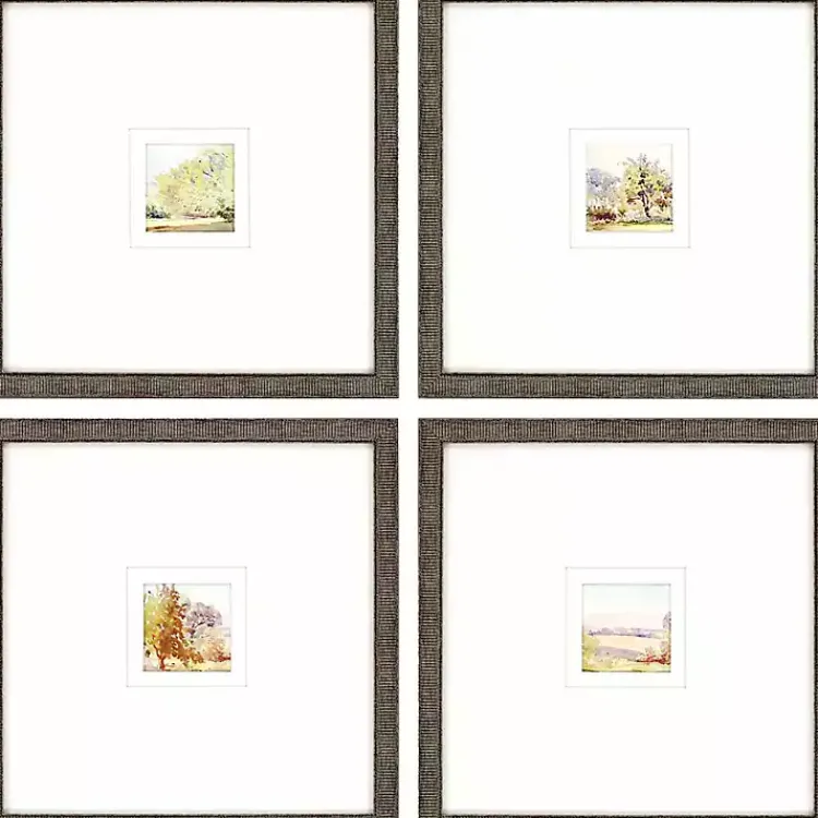 Kirklands Home Framed Art|Petite Sunrise Giclee Gold Framed Prints, Set of 4