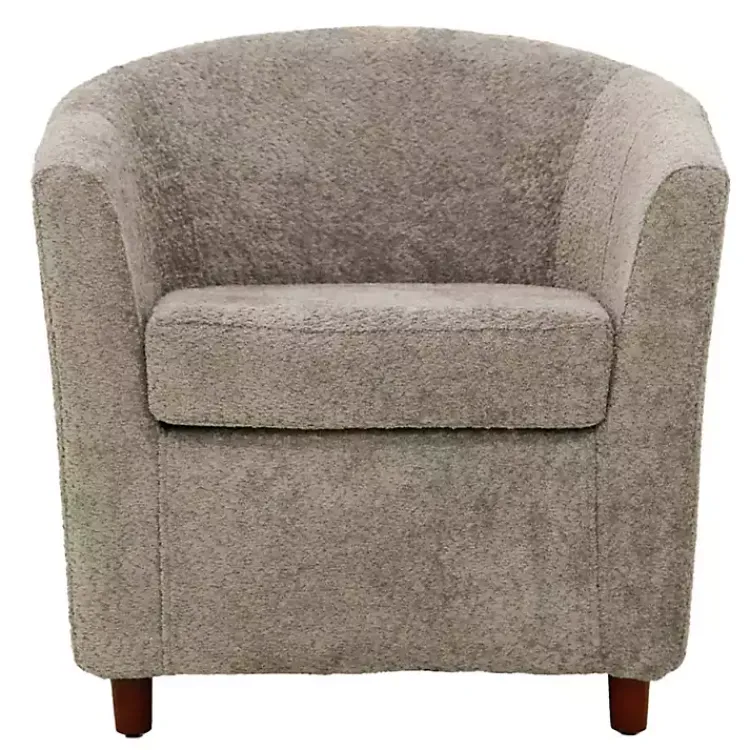 Kirklands Home Accent Chairs|Pewter Boucle Parker Club Chair Gray