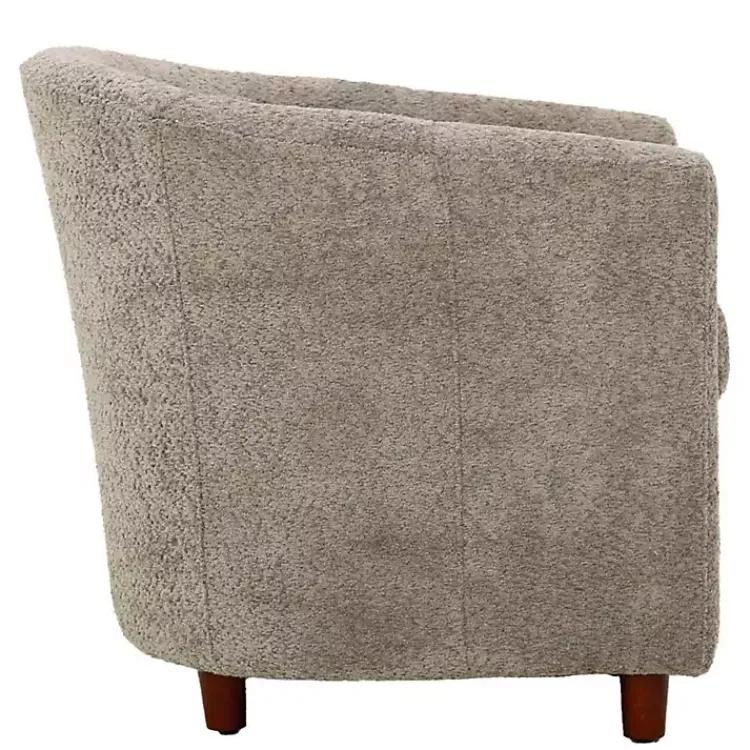Kirklands Home Accent Chairs|Pewter Boucle Parker Club Chair Gray