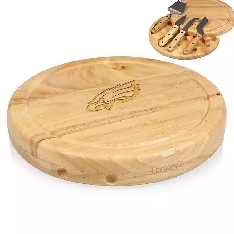 Kirklands Home Serving & Entertaining|Philadelphia Eagles Cheese Board and Tool Set Tan