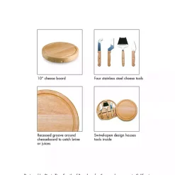 Kirklands Home Serving & Entertaining|Philadelphia Eagles Cheese Board and Tool Set Tan