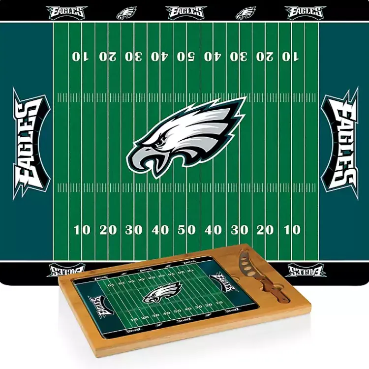 Kirklands Home Serving & Entertaining|Philadelphia Eagles Cutting Board & Knife Set