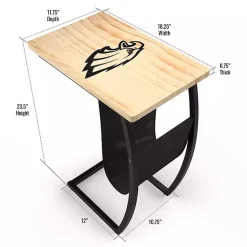Kirklands Home Accent & End Tables|Philadelphia Eagles Wood C-Table Tan
