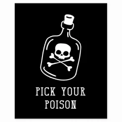 Discount Pick Your Poison Halloween Tabletop Decoration Halloween