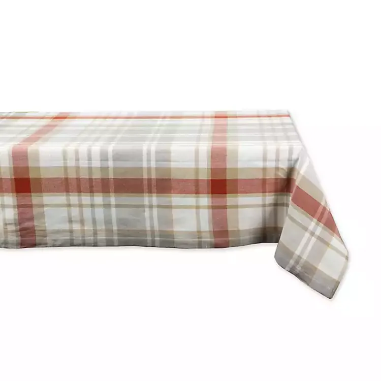 Kirklands Home Table Linens|Picnic Plaid Cotton Tablecloth, 120 in. Multi