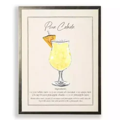 Kirklands Home Framed Art|Pina Colada Framed Art Print Yellow